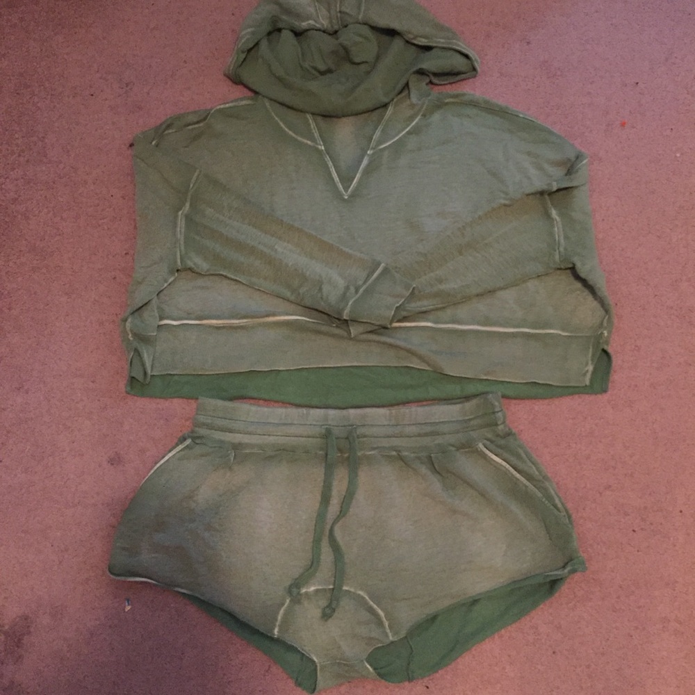 Intimately Free People Hoodie and Short Set